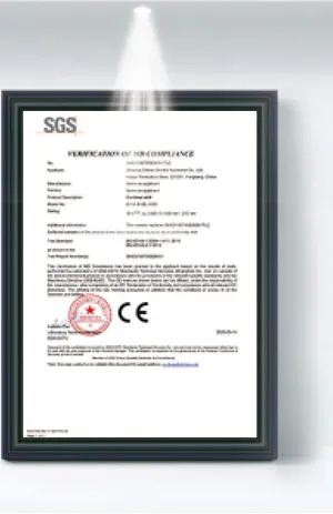 SGS CE Certificate